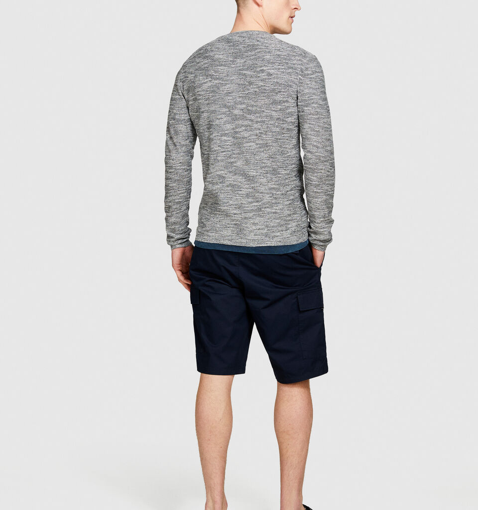Marl sweater - men's crew neck sweaters - Light Gray | Sisley image number 3
